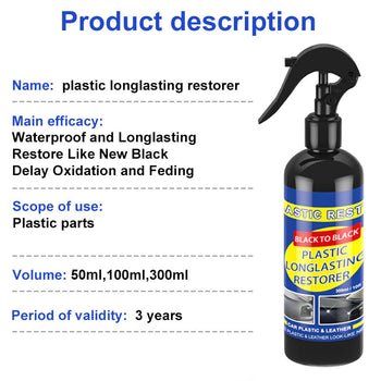 Black Gloss Car Cleaning Spray